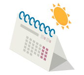 夏休み期間中だから都合がつく日程で参加できる